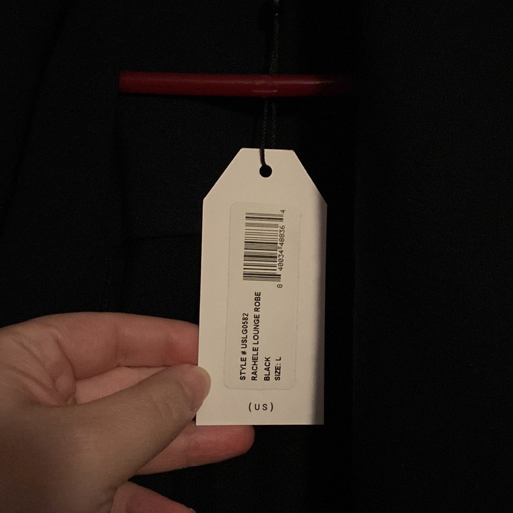 Universal Standard Rachele Lounge Robe Black - Picture 2 of 2